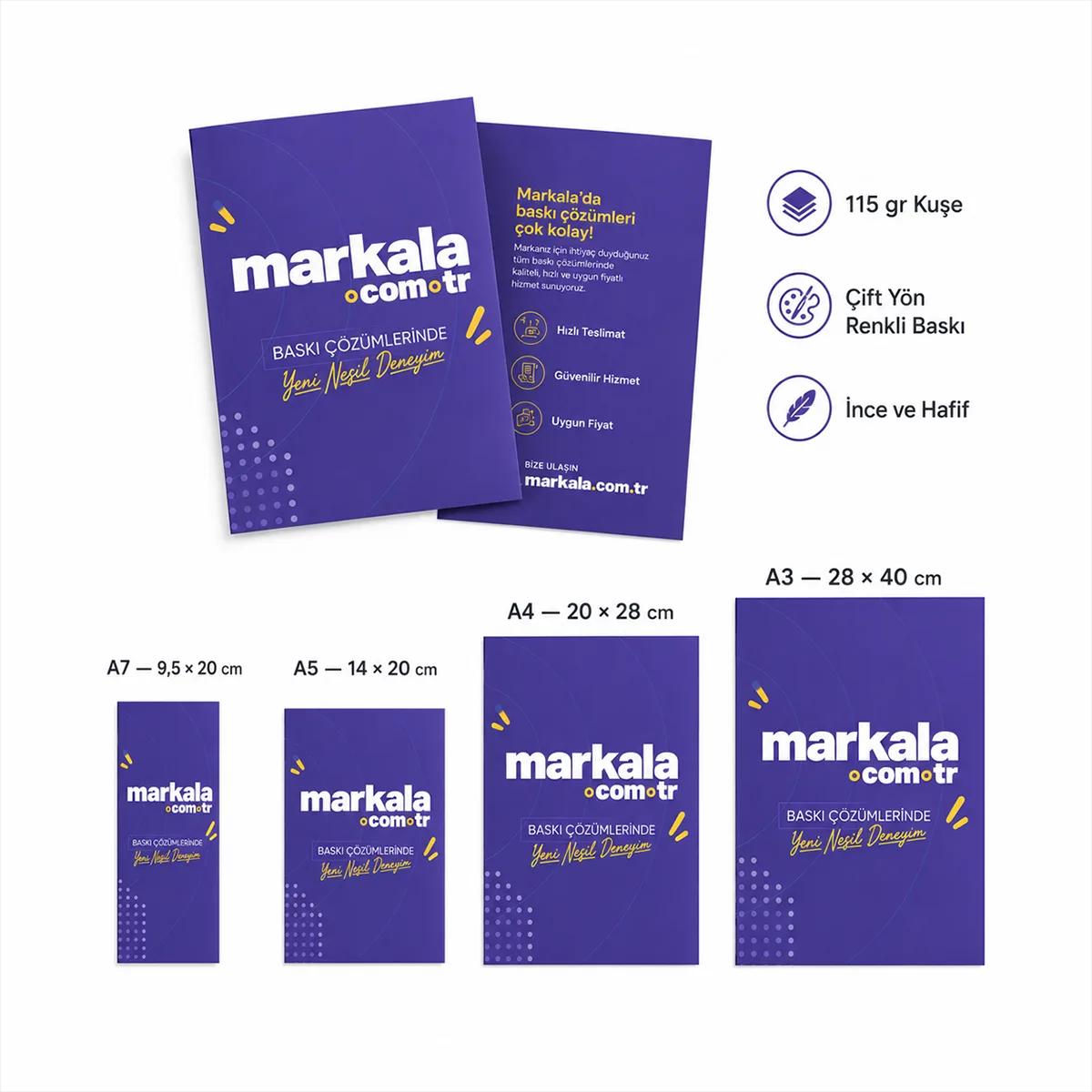 Broşür — 115 gr Kuşe Çift Yön Renkli, görsel 4
