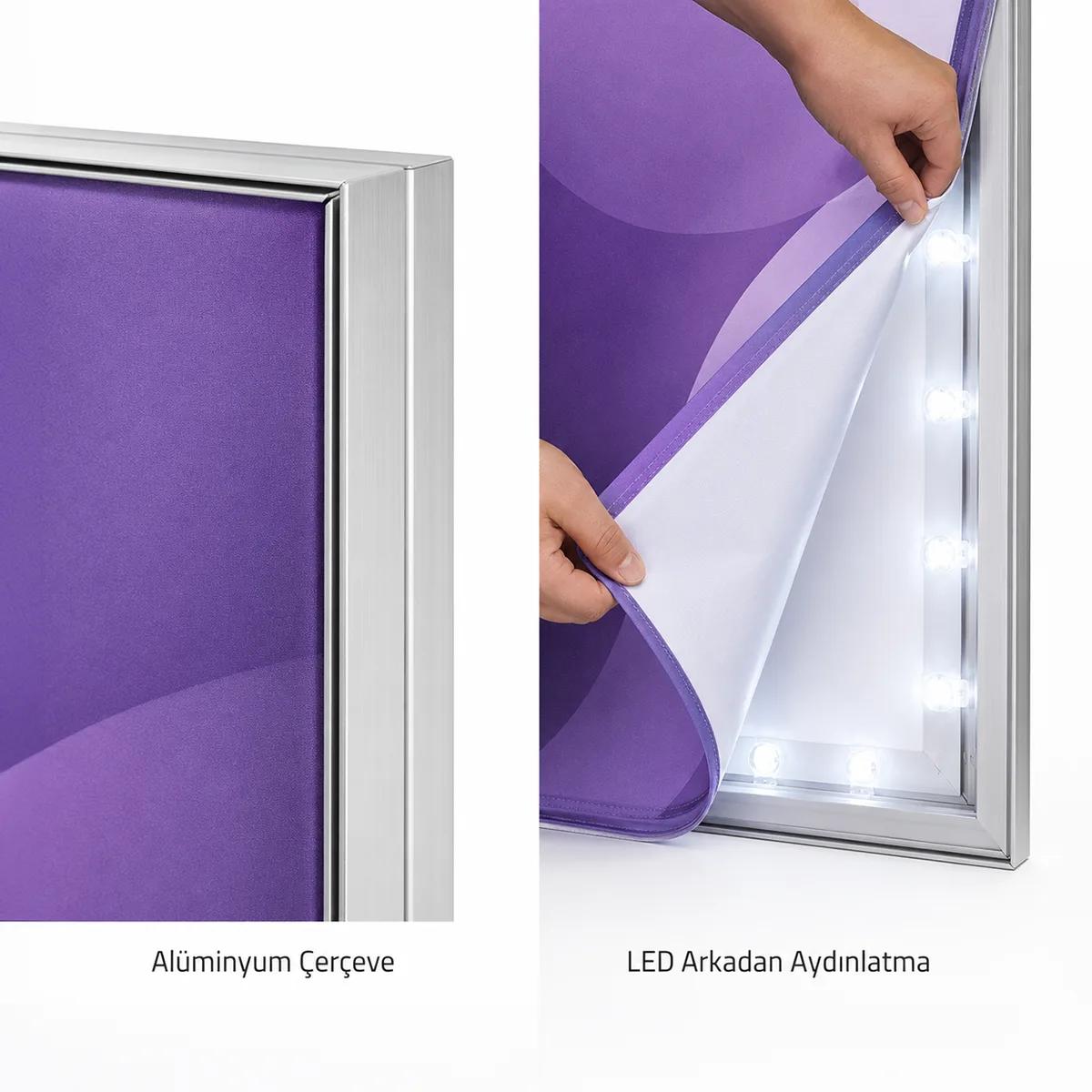 Lightbox LED Tabela — 100x70 cm, görsel 4