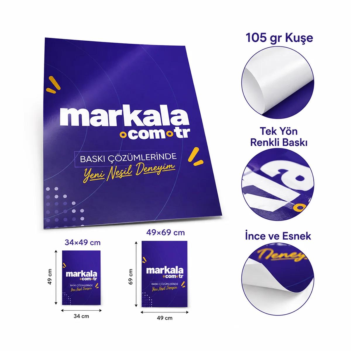 Afiş — 105 gr Kuşe Tek Yön Renkli, görsel 4