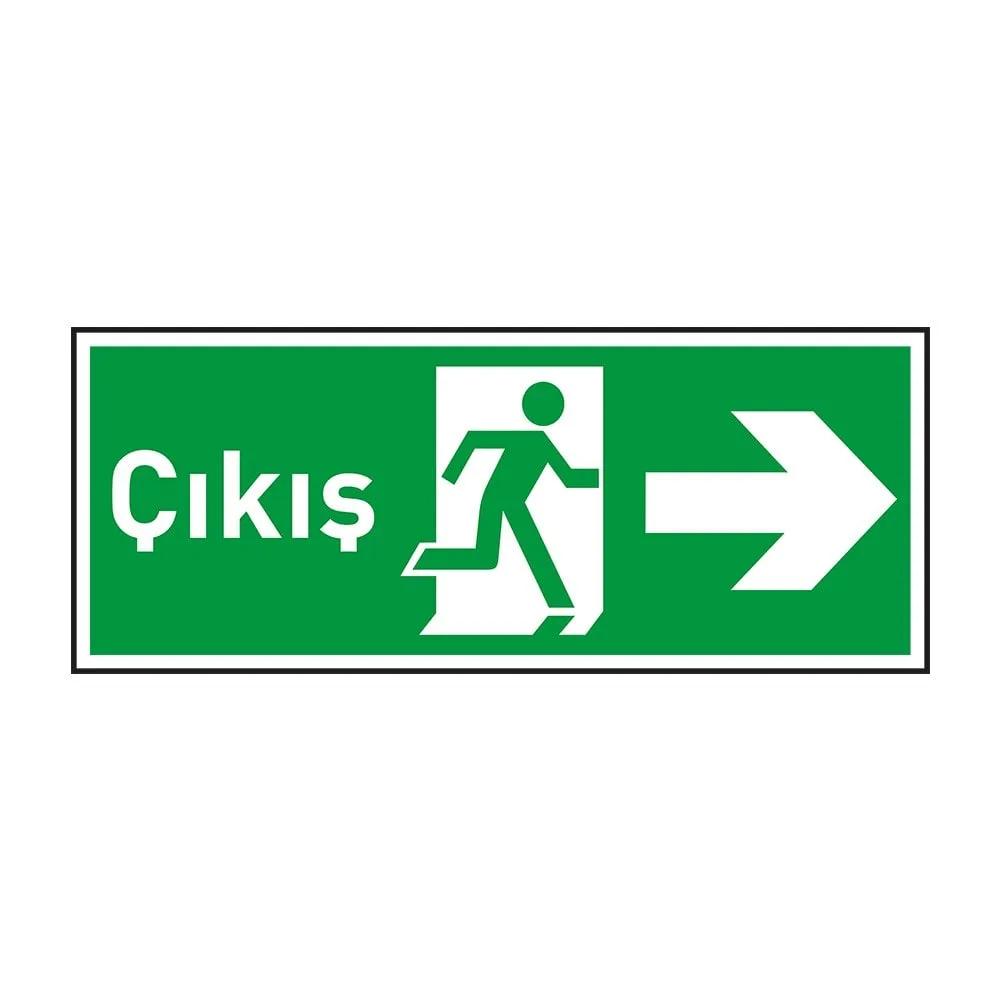 Çıkış Sağ Ok Fotolümenli Levha (3mm Dekota)
