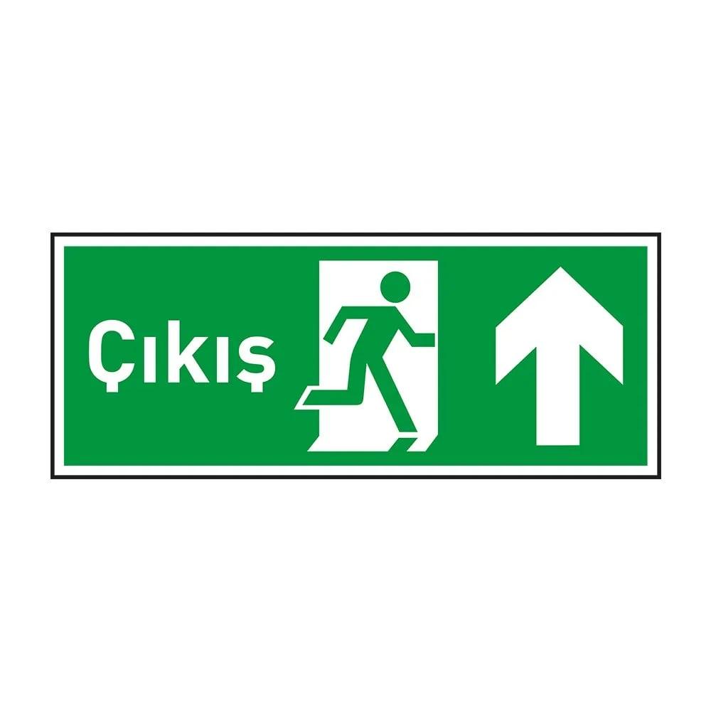Çıkış Yukarı Ok Fotolümenli Levha (3mm Dekota)