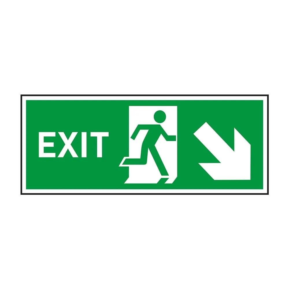 Exit Sağ Aşağı Ok Fotolümenli