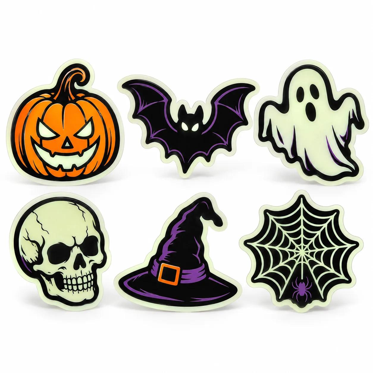Cadılar Bayramı Fosforlu Sticker — Karanlıkta Parlayan