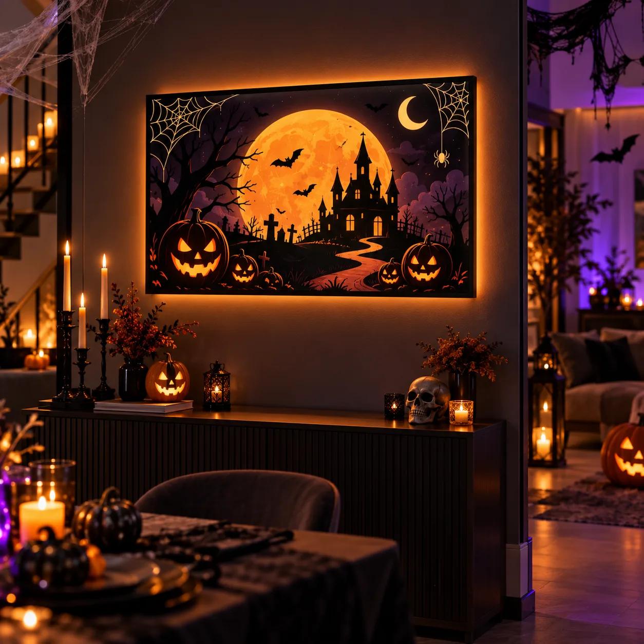 Cadılar Bayramı Işıklı Pano — LED Lightbox