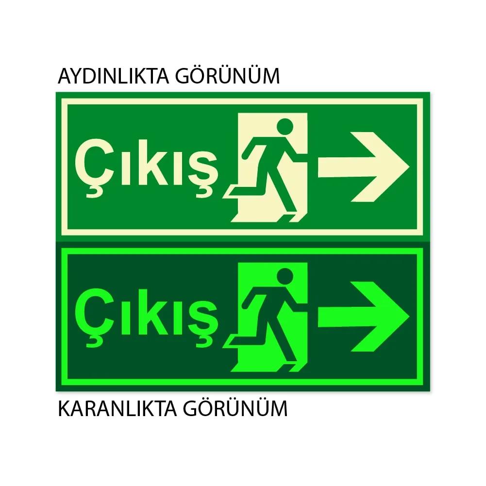 Lümen Folyolu Acil Çıkış Sağ Ok