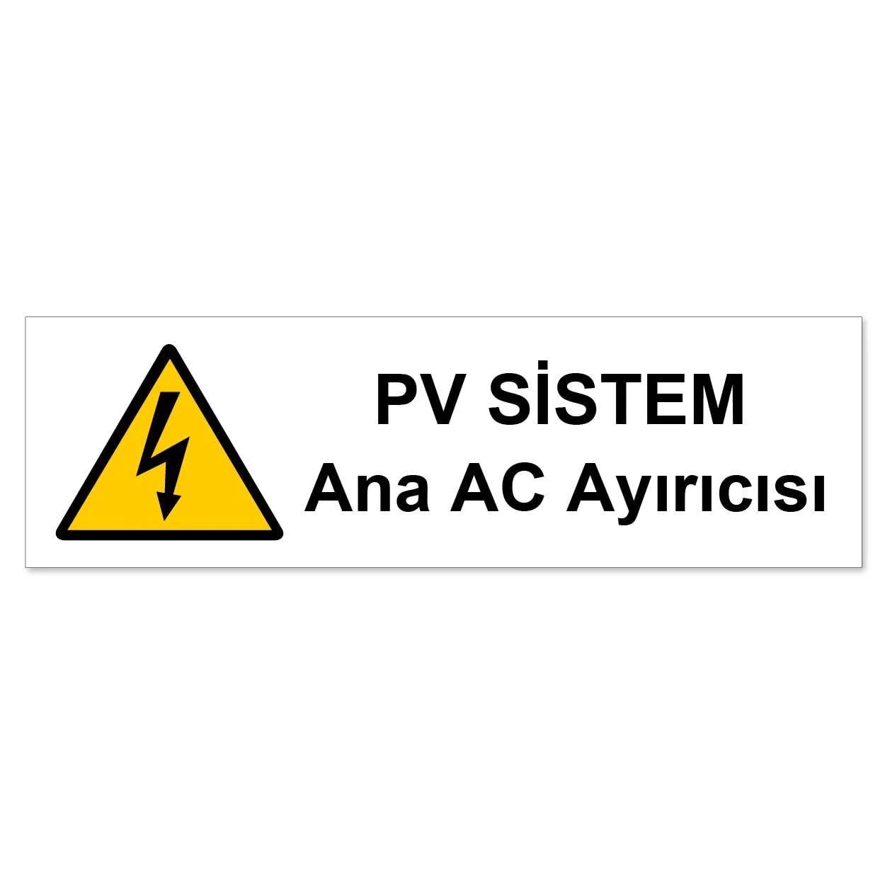 Pv Sistem Ana Ac Ayırıcı