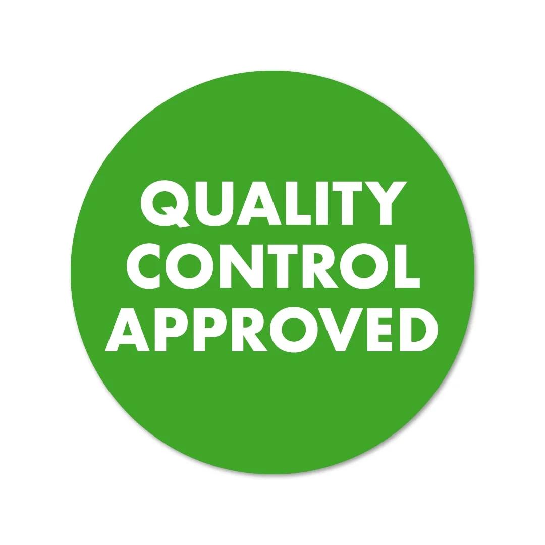 Quality Control Approved Label