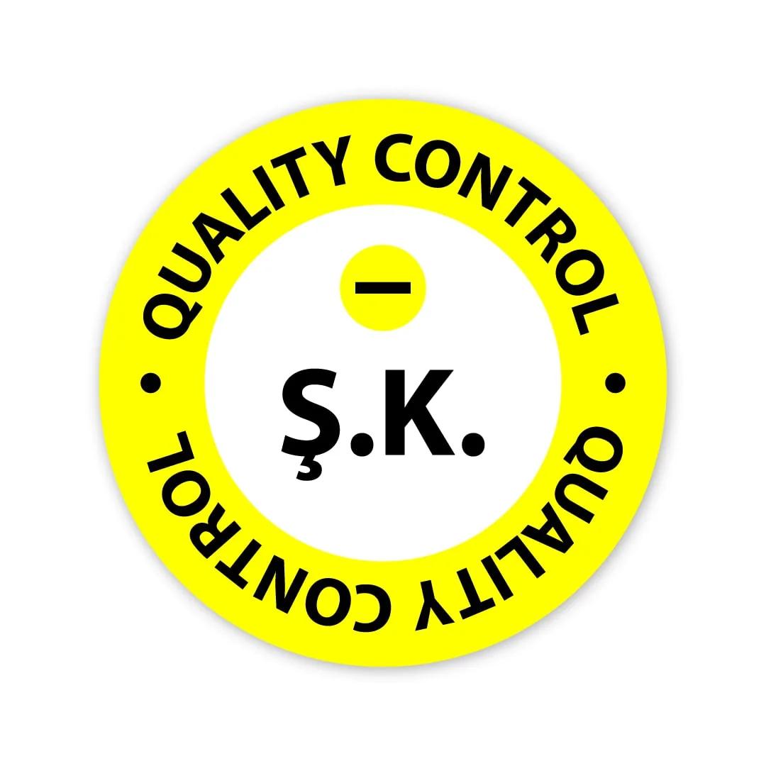 Quality Control Etiketleri. Şartlı Kabul Etiketi
