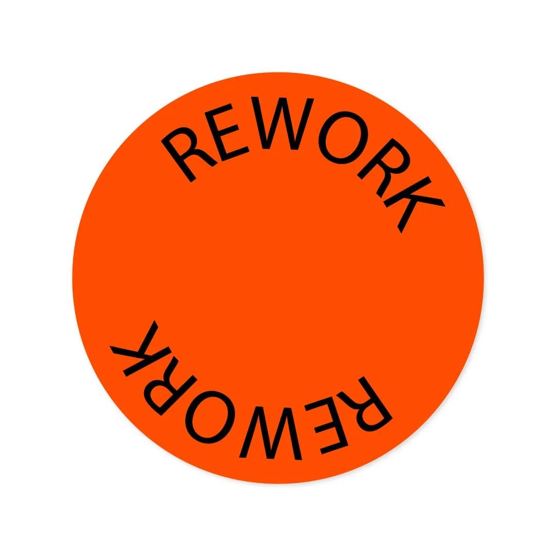 Rework Sticker - Yeniden İşleme Etiketi