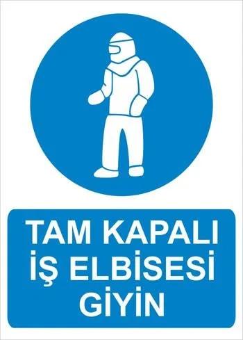 Tam Kapalı İş Elbisesi Giyin