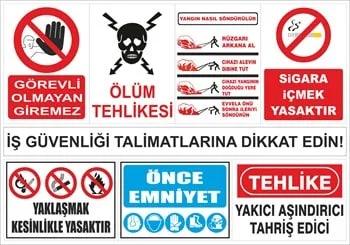Toplu İş Güvenliği Levhaları