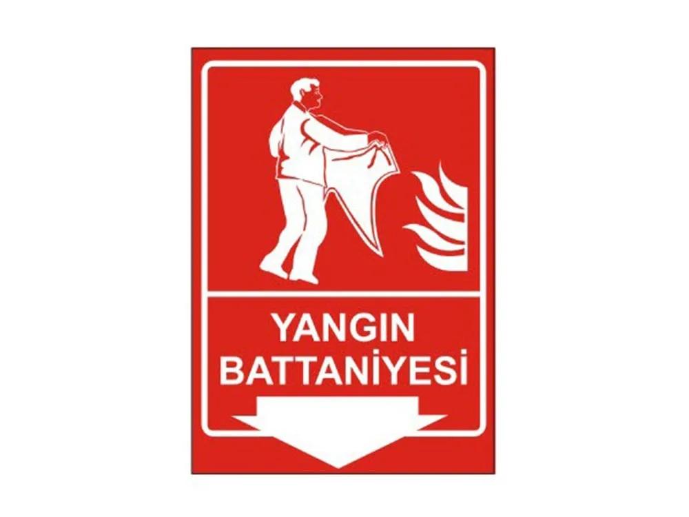 Yangın Battaniyesi Levhası